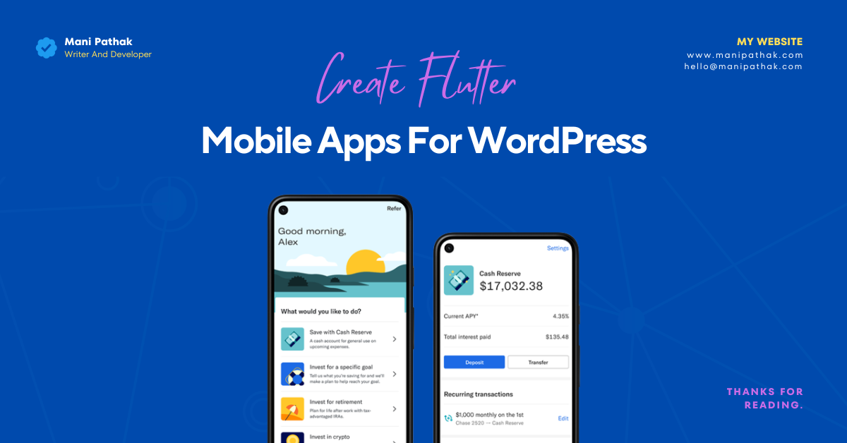 Flutter App For Any WordPress Website