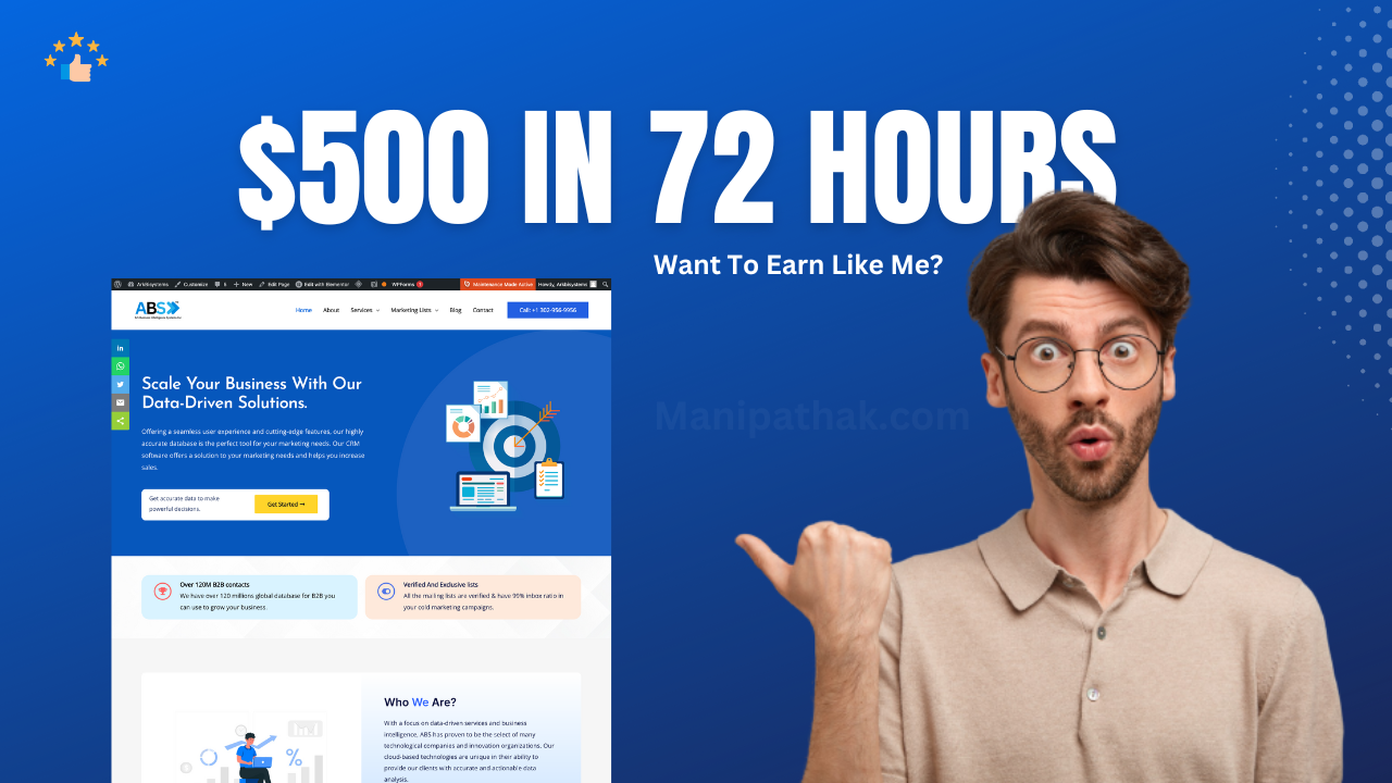 How To Make $500 Freelancing Online